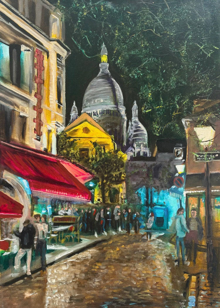 Night at Montmartre Fine Art Print