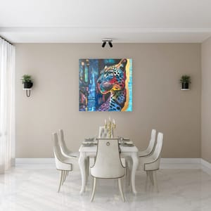 A Leopard in the City Fine Art Print