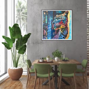 A Leopard in the City Fine Art Print