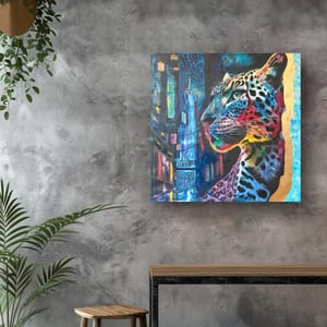 A Leopard in the City Fine Art Print