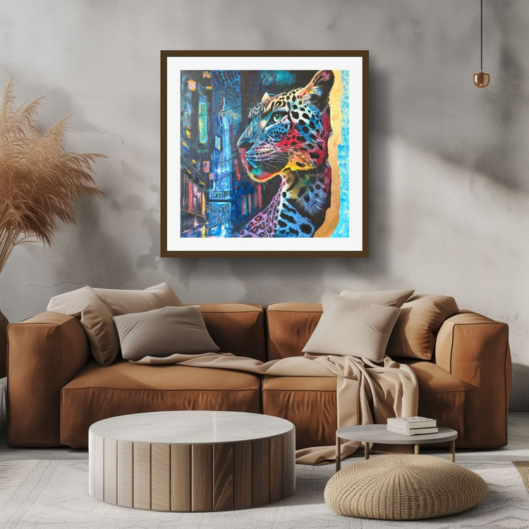 A Leopard in the City Fine Art Print