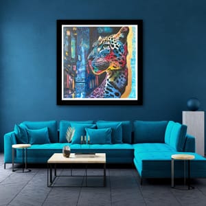 A Leopard in the City Fine Art Print