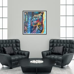 A Leopard in the City Fine Art Print