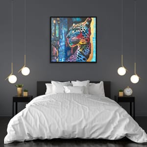 A Leopard in the City Fine Art Print